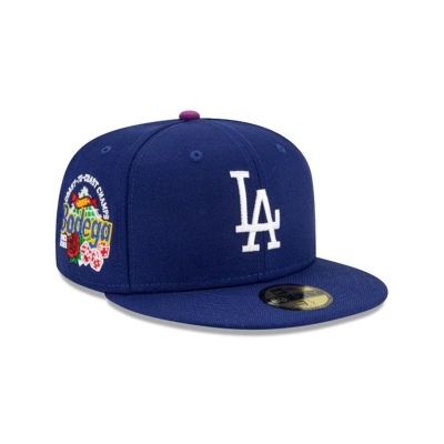 Blue Los Angeles Dodgers Hat - New Era MLB x Bodega Coast To Coast Champs 59FIFTY Fitted Caps USA5768043